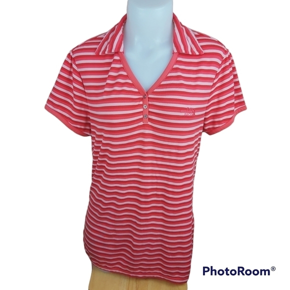 🍄3/50$🍄 THE NORTH FACE v-neck polo size Medium - Picture 2 of 7